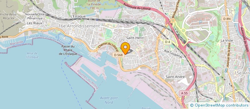 localisation de l'entreprise LES DEUX T à MARSEILLE