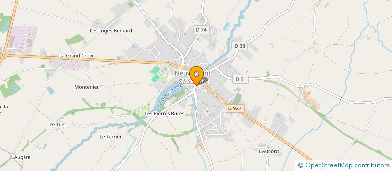 localisation de l'entreprise LES DEUX TABELLIONS à NEUVY-SAINT-SEPULCHRE
