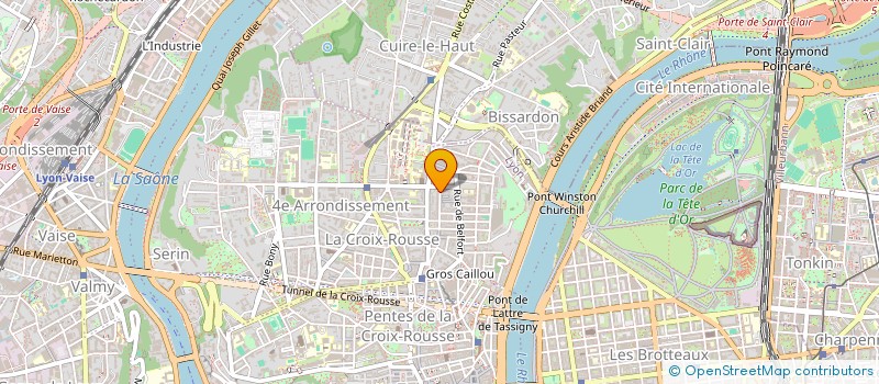 localisation de l'entreprise LES DEUX TETES  LYON