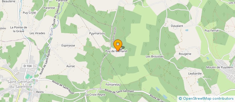 localisation de l'entreprise LES DEUX THIERS à LEGUILLAC DE L AUCHE