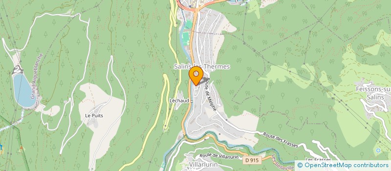 localisation de l'entreprise LES DEUX TILLEULS  SALINS-FONTAINE