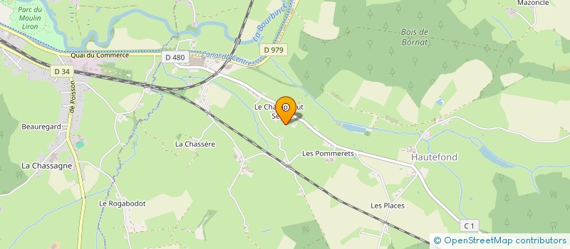 localisation de l'entreprise LES DEUX TILLEULS  HAUTEFOND