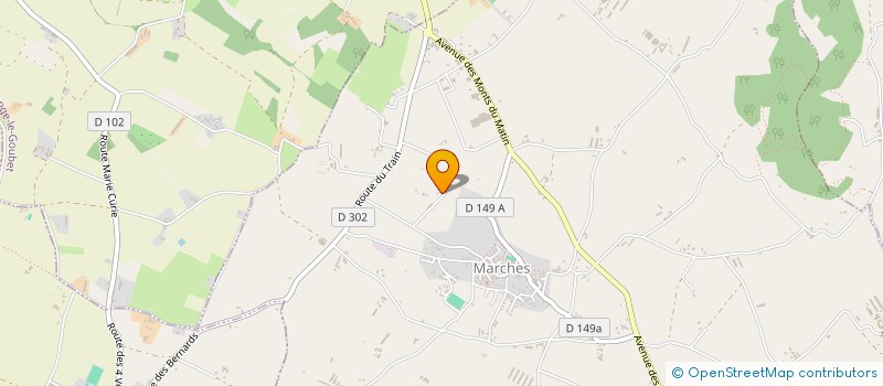 localisation de l'entreprise LES DEUX TILLEULS  MARCHES