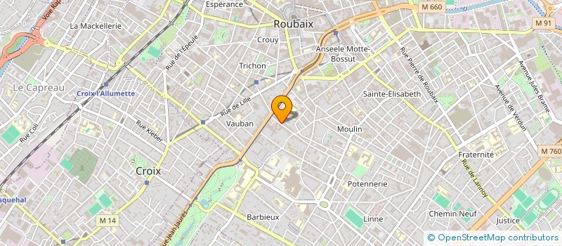 localisation de l'entreprise LES DEUX TONNEAUX  ROUBAIX