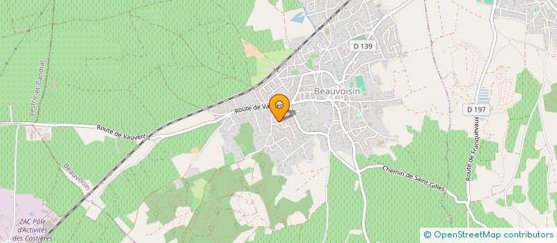 localisation de l'entreprise LES DEUX TOURS  BEAUVOISIN