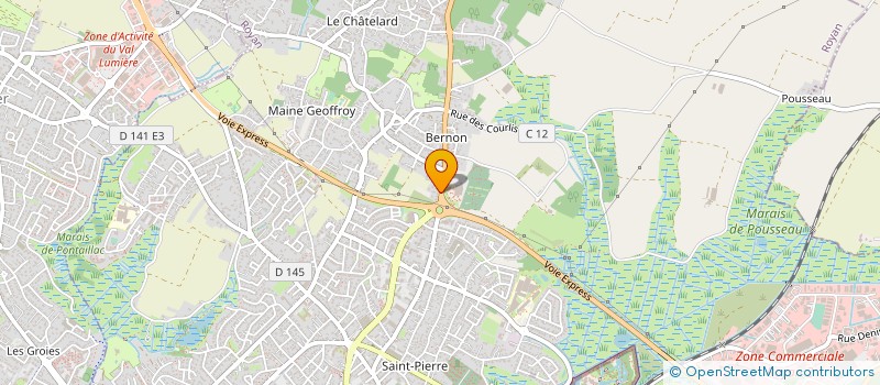 localisation de l'entreprise LES DEUX VETS à ROYAN