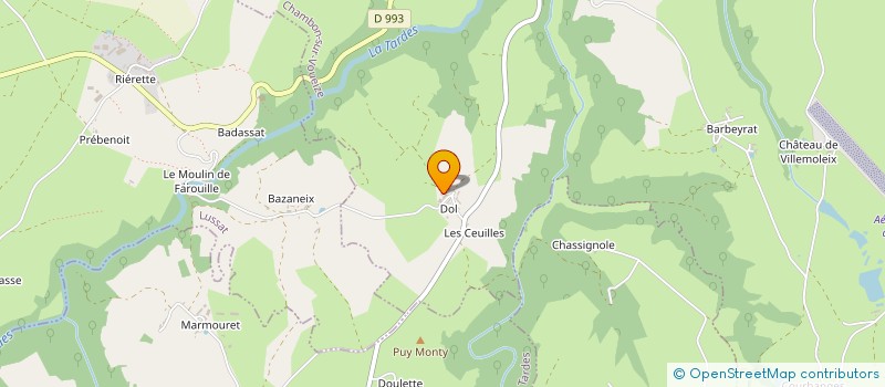localisation de l'entreprise LES DEVIANTES à CHAMBON-SUR-VOUEIZE