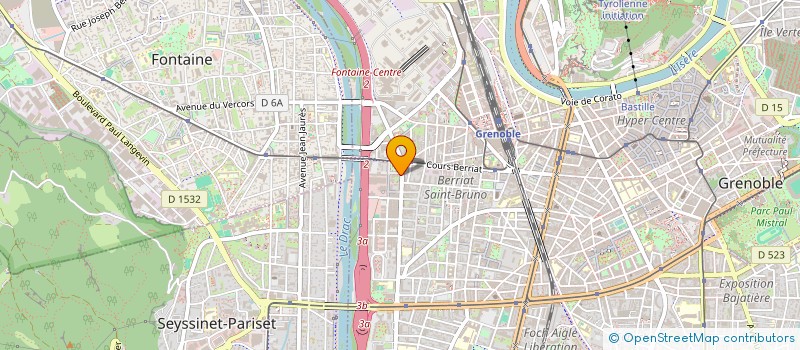 localisation de l'entreprise LES DIABLES BLEUS  GRENOBLE