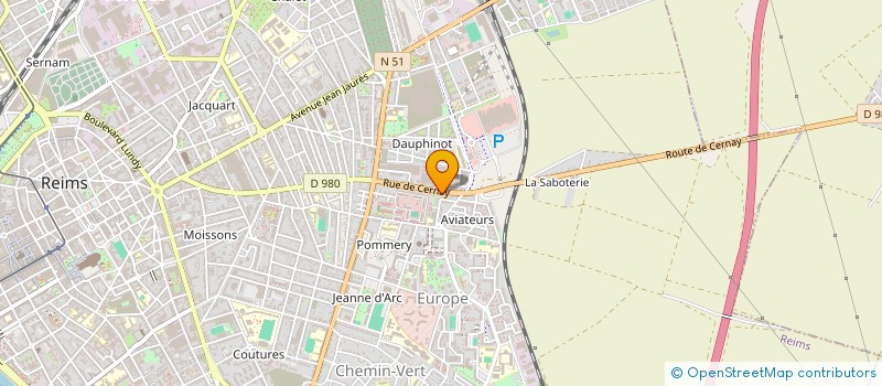 localisation de l'entreprise LES DIABLES BLEUS DE REIMS  REIMS