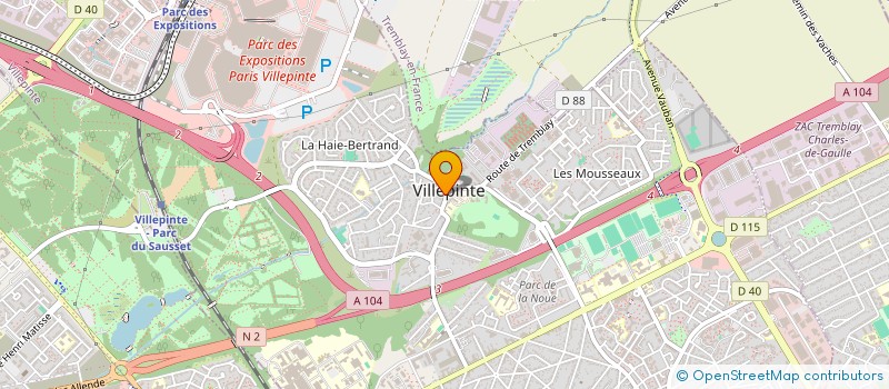 localisation de l'entreprise LES DIABLES ROUGES 93 à VILLEPINTE