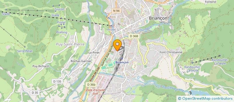 localisation de l'entreprise LES DIABLES ROUGES BRIANCONNAIS  BRIANCON