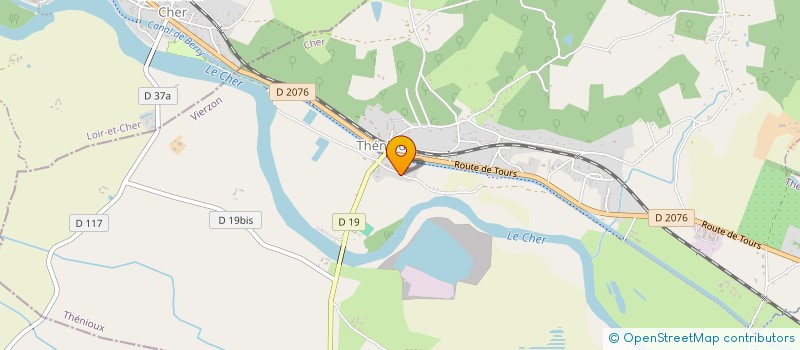 localisation de l'entreprise LES DIABLES VERTS THENIOUX - MERY-SUR-CHER  THENIOUX