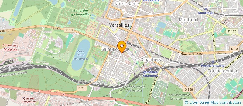 localisation de l'entreprise LES DIABLOTINS à VERSAILLES
