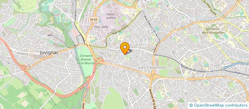 localisation de l'entreprise LES DIAGNOSTICS IMMOBILIERS à MONTPELLIER