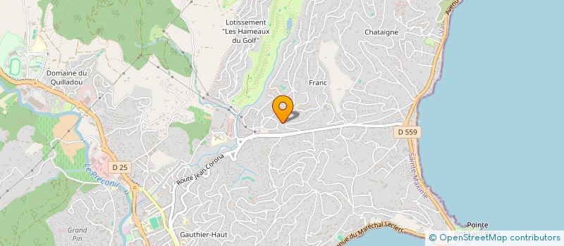 localisation de l'entreprise LES DIAMANTS D'EAU à SAINTE-MAXIME
