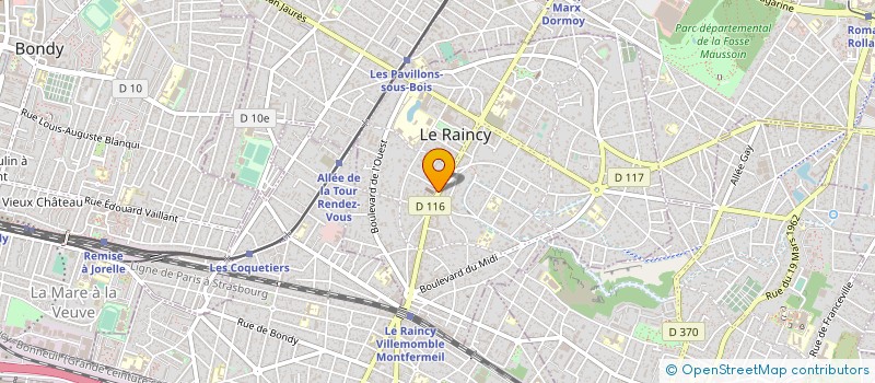 localisation de l'entreprise LES DIAMANTS DU PANTHEON à LE RAINCY
