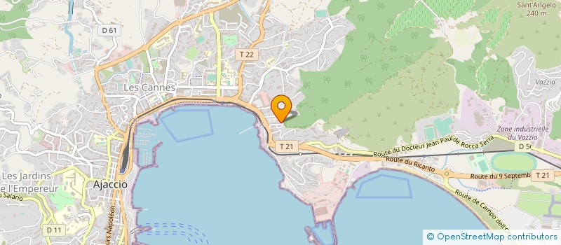 localisation de l'entreprise LES DIAMANTS IMMOBILIERS à AJACCIO
