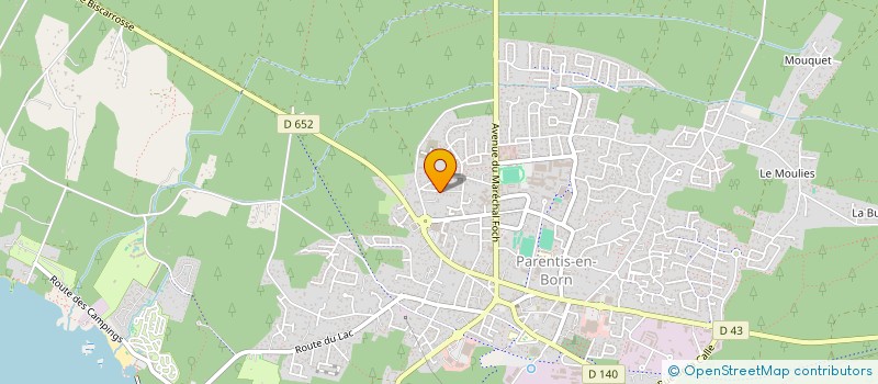 localisation de l'entreprise LES DIANES DES LANDES  PARENTIS-EN-BORN