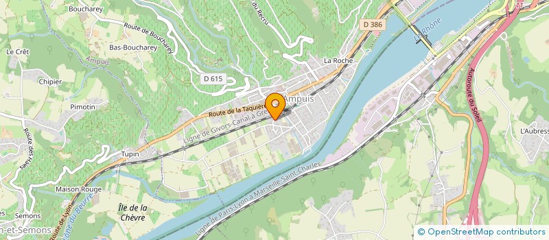 localisation de l'entreprise LES DIES  AMPUIS