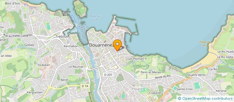 localisation de l'entreprise LES DIEUX ONT SOIF  DOUARNENEZ