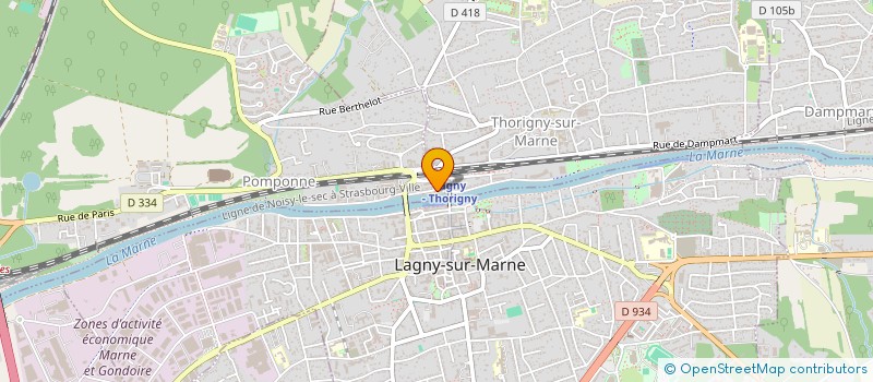 localisation de l'entreprise LES DIGRESSINS  POMPONNE