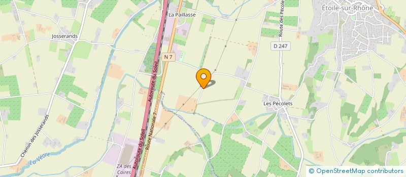 localisation de l'entreprise LES DILLIERS  ETOILE-SUR-RHONE