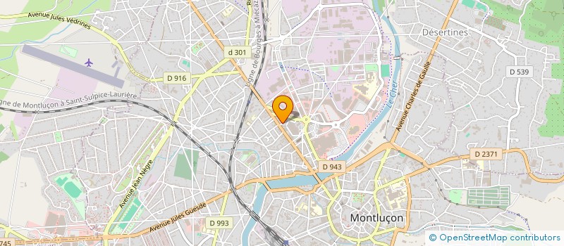 localisation de l'entreprise LES DIMANCHES MUSICAUX  MONTLUCON