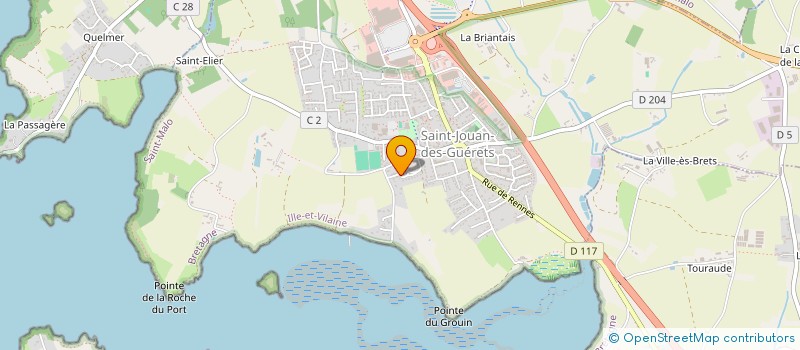 localisation de l'entreprise LES DINERS CELTIQUES  SAINT-MALO