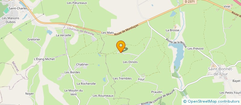 localisation de l'entreprise LES DINOTS à SAINT-BONNET-DE-FOUR