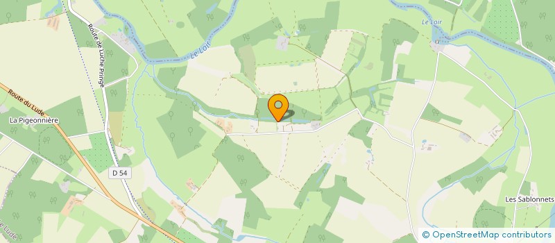 localisation de l'entreprise LES DIONYSIES DE CHERRE  LE LUDE