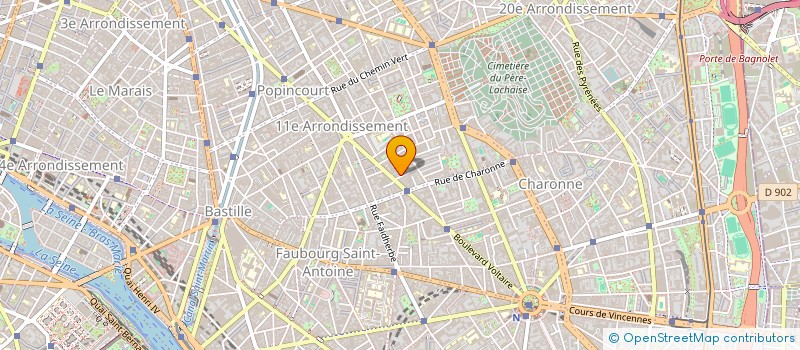 localisation de l'entreprise LES DISQUES DU CUBE  PARIS