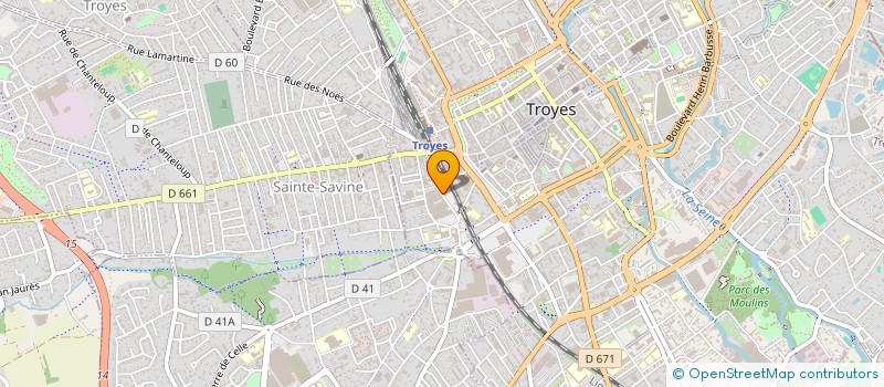 localisation de l'entreprise LES DISTINGUES GENTLEMEN DE TROYES EN CHAMPAGNE  TROYES