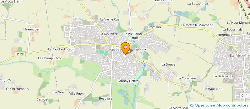 localisation de l'entreprise LES DISTRAITS D ART  GEVEZE