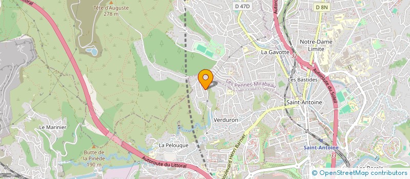 localisation de l'entreprise LES DISTRIBUTEURS DE LA MAREE à MARSEILLE