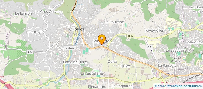 localisation de l'entreprise LES DIVERS GENS  OLLIOULES