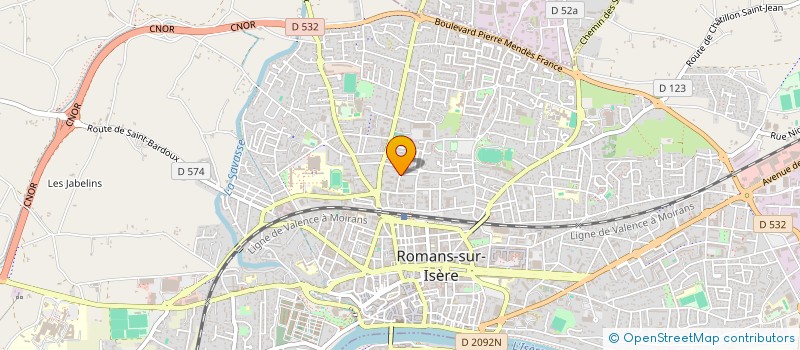 localisation de l'entreprise LES DIVINAS  ROMANS-SUR-ISERE