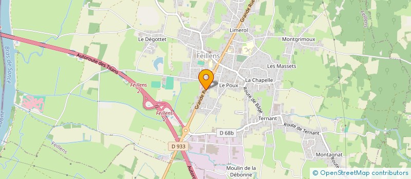 localisation de l'entreprise LES DIVINES  FEILLENS