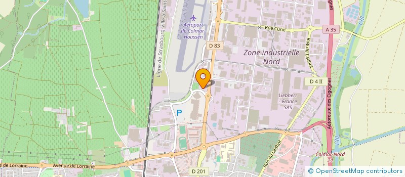 localisation de l'entreprise LES DIVINES D'ALSACE  COLMAR