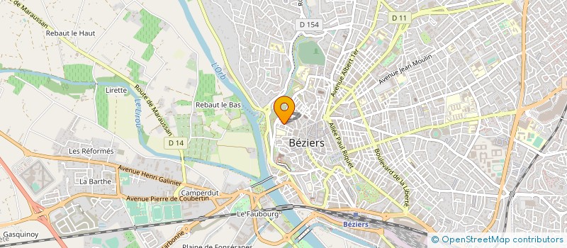localisation de l'entreprise LES DIX ECLUSES  BEZIERS