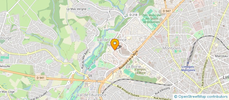 localisation de l'entreprise LES DIX LUNES à LIMOGES