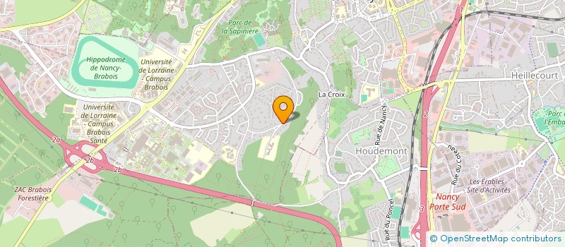 localisation de l'entreprise LES DIX MINES  VANDUVRE-LES-NANCY