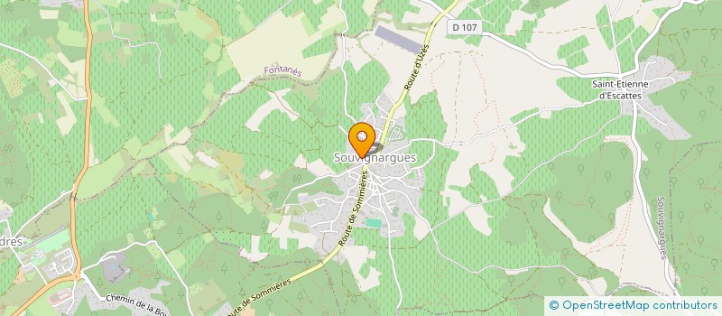 localisation de l'entreprise LES DIX NEUF  SOUVIGNARGUES