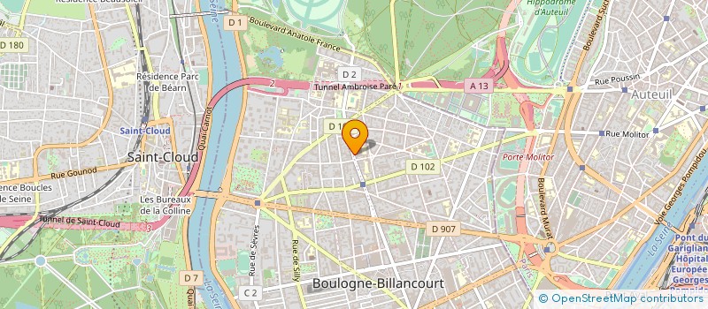 localisation de l'entreprise LES DIX VIGNES à BOULOGNE-BILLANCOURT