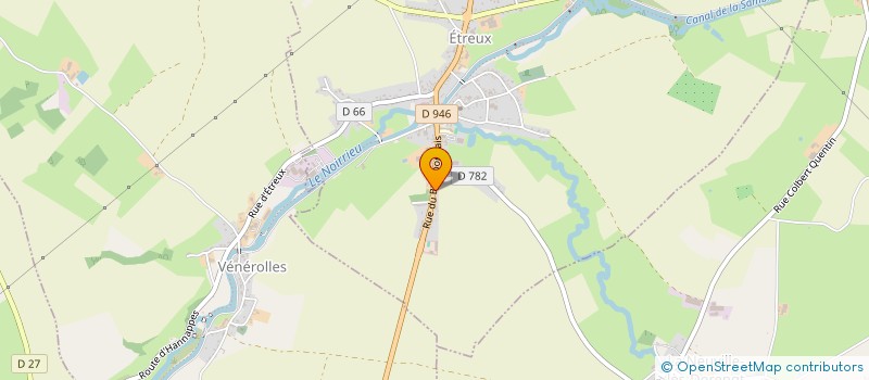 localisation de l'entreprise LES DJ'S DU COIN  ETREUX