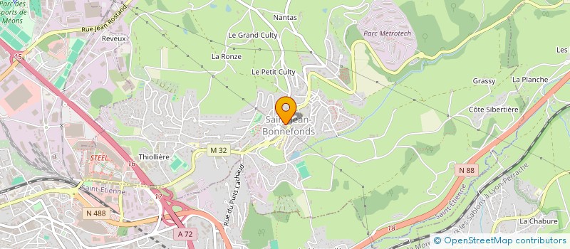 localisation de l'entreprise LES DJEANT  SAINT-JEAN-BONNEFONDS