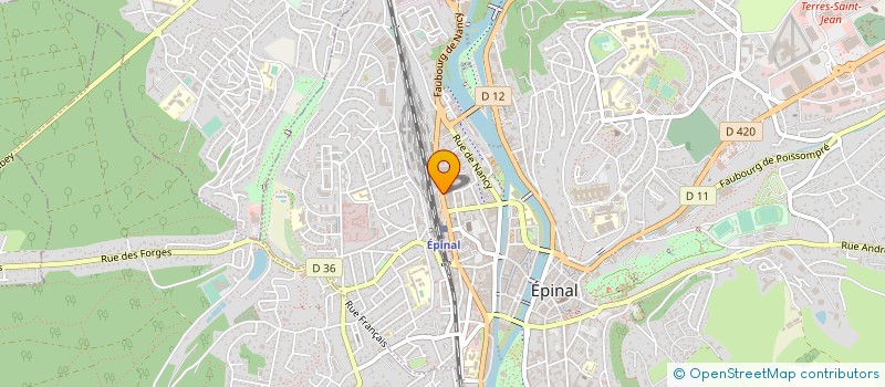 localisation de l'entreprise LES DOCKS à EPINAL