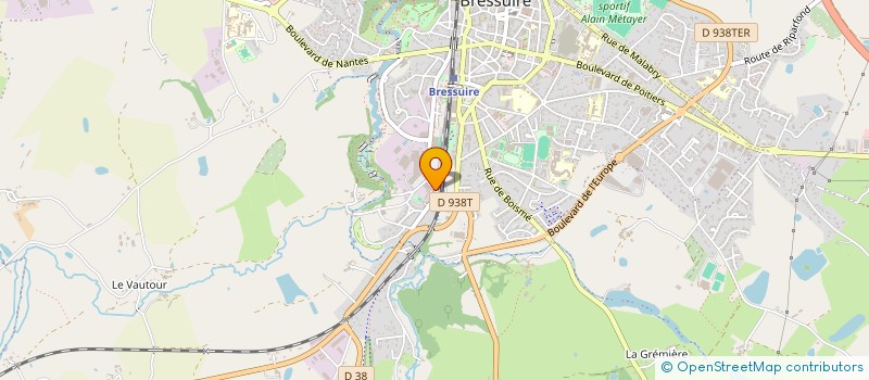 localisation de l'entreprise LES DOCKS 79  BRESSUIRE