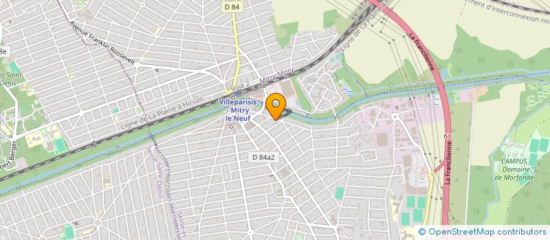 localisation de l'entreprise LES DOCKS DE L'OURCQ à VILLEPARISIS