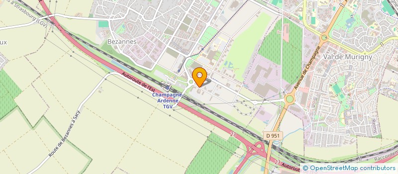 localisation de l'entreprise LES DOCKS DE SAINT-OUEN  BEZANNES