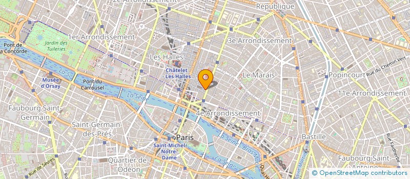 localisation de l'entreprise LES DOCKS DES PEINTURES  PARIS